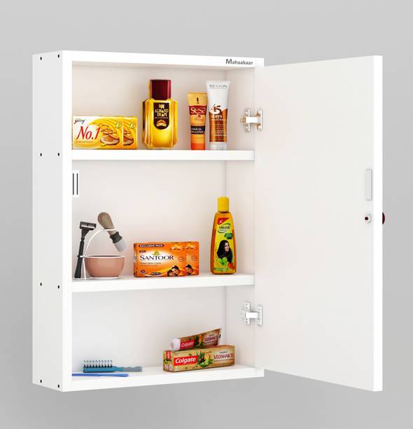 mahaakaay Mahaakaay Cabinet Mirror bathroom Wall mount White Engineered Wood Wall Mount Cabinet