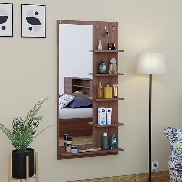 Aspirata Furniture Wooden Dressing Table With Storage/Wooden Makeup Vanity Dressing Table For Home Engineered Wood Dressing Table