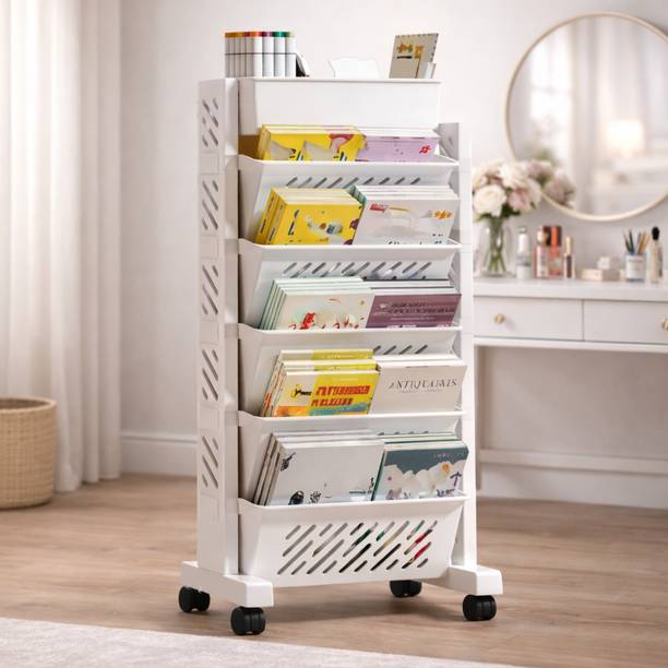 Vallaree 6 Layer Book Shelf Multipurpose Plastic Dressing Table