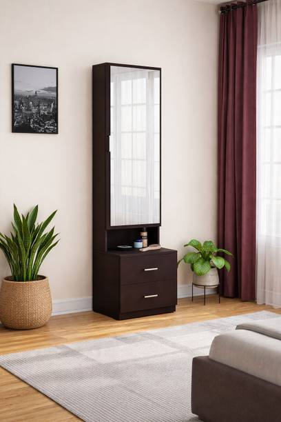 Aspirata Furniture Engineered Wood Dressing Table with Mirror & Storage for Bedroom Engineered Wood Dressing Table
