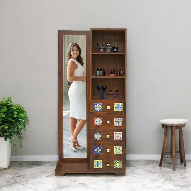 THE ATTIC Lewiston Honey Solid Wood Dressing Table