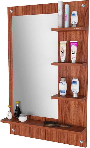 Captiver Bellezza Wooden Wall Mounted Dressing Table | Wall Mount Dressing Table | Engineered Wood Dressing Table