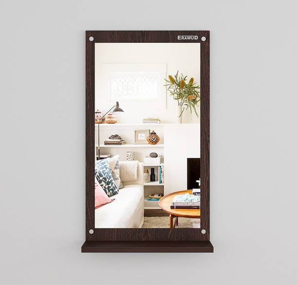 ERAWUD Wall Hanging Dressing Mirrors Shelf Decorative Wall Mirror For Living Room Engineered Wood Dressing Table