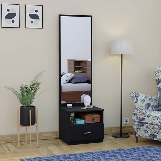 Floresta Wud Engineered Wood Dressing Table with Mirror and Storage for Bedroom & Living Room Engineered Wood Dressing Table