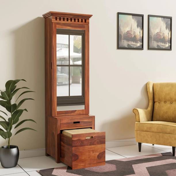 Krishna Wood Decor Sheesham Wood Dressing Table With Stool For Dressing Room/ Bedroom/ Kids Room || Solid Wood Dressing Table