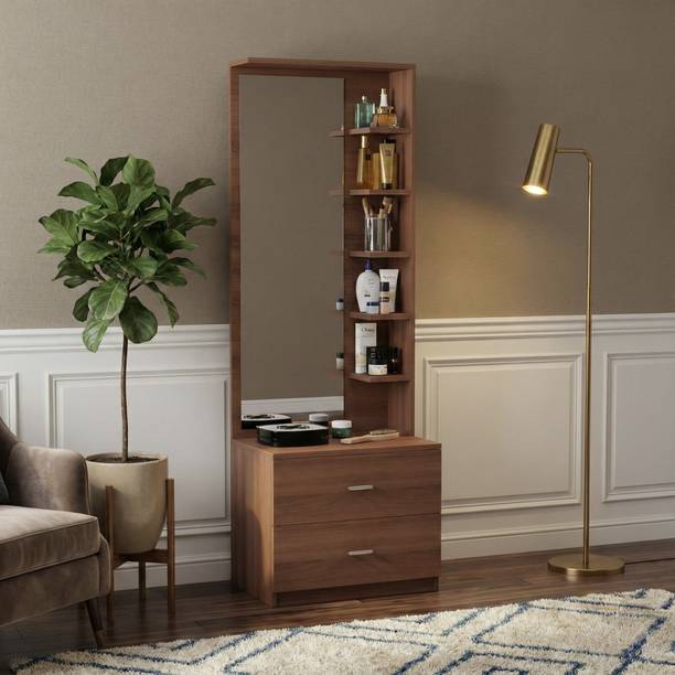 Aspirata Furniture Wooden Dressing Table With Storage/Wooden Makeup Vanity Dressing Table For Home Engineered Wood Dressing Table