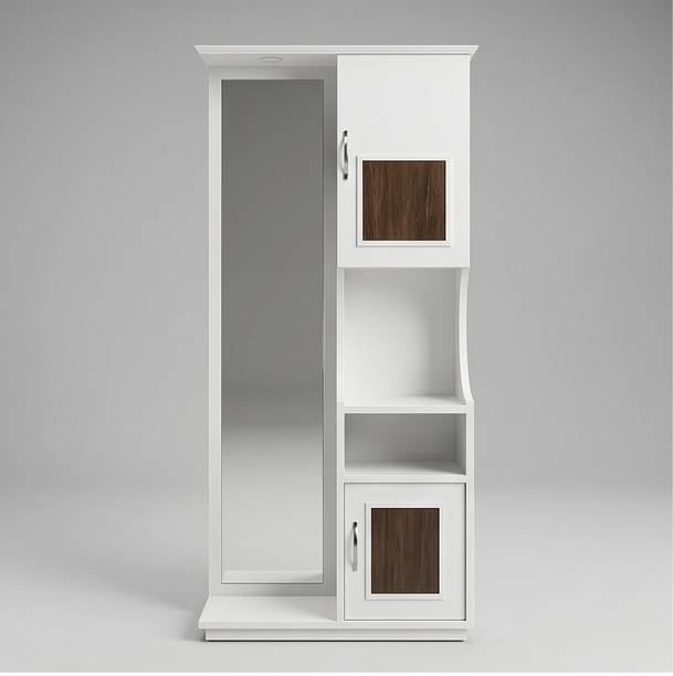 AAYAT Dressing Table for Bedroom with Drawer, Mirror and Huge Storage Space Engineered Wood Dressing Table