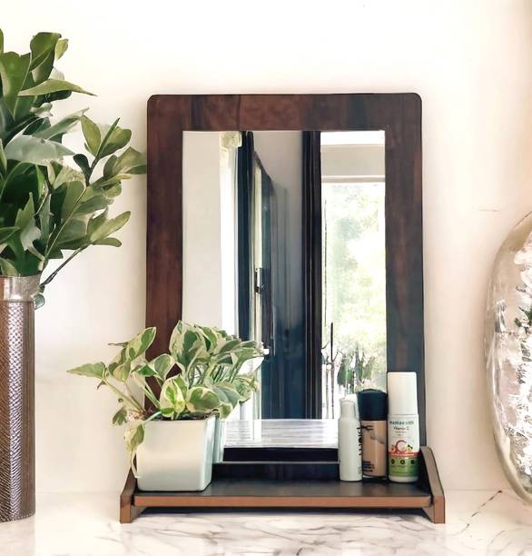 7CR Dressing mirror with shelf Engineered Wood Dressing Table