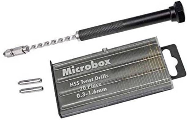 Sodee SD-HTD Hand Twist Drill For Resin/Clay with 20 Pcs micro Drill Bits