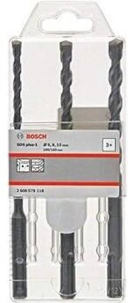 BOSCH Hammer Drill Bit Set, SDS-plus 3Pc set of 6/8/10 mm 2608579118