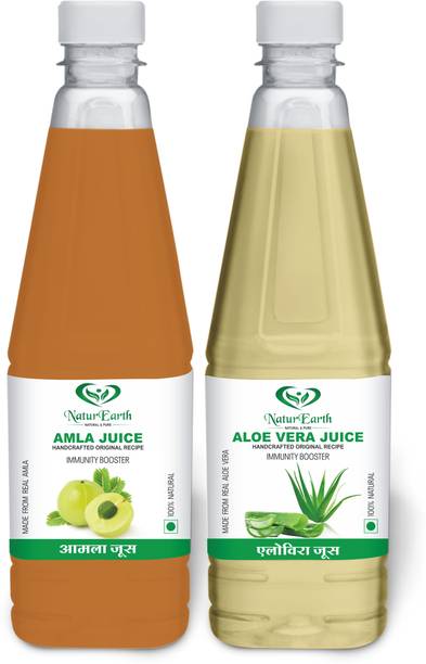 NaturEarth Amla & Aloe Vera Juice - (2x600ML) Purifies Blood and Boosts Immunity