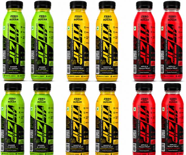 VITZIP Refresh Pack fruit drink apple peach & mango passion pack of 12