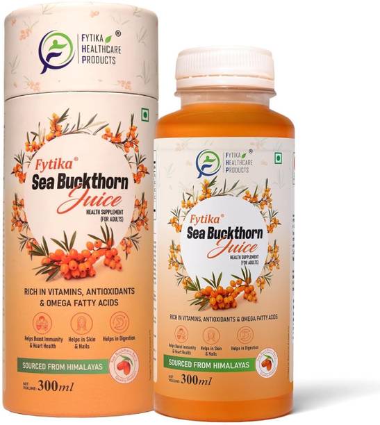 FYTIKA Sea Buckthorn Juice | Pulp Concentrate, For Men & Women | 300 ml