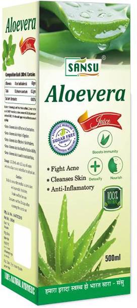 Sansu Aloevera Juice | For Joint Pains, Skin Problems, And Digestion, | , 500ml