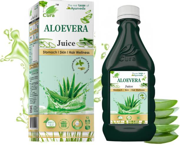 Cura Aloe Vera Juice 500ml | Improve Skin & Hair Health |