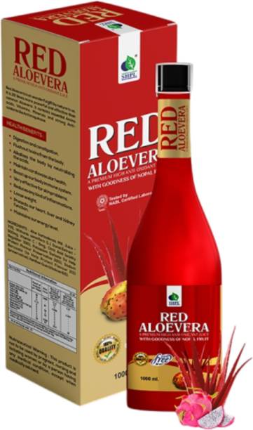 SHPL Red Aloevera Juice | Herbal Care | High Antioxidant Juice | Repairs Skin & Hair