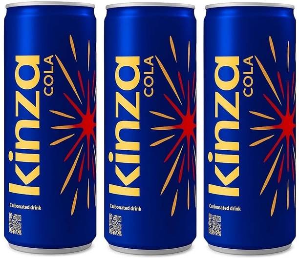 KINZA Cola Soft Drink – Carbonated, 3 × 250ml |