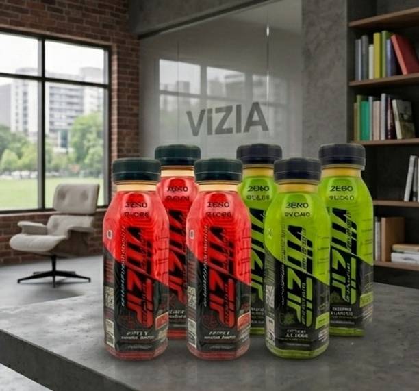 VITZIP Refreshing Apple Peach & Ginger Lemon Fusion Juice Drink Combo Pack