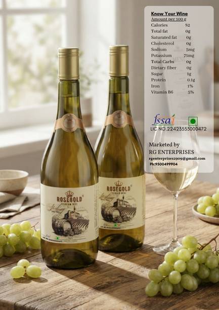RoseGold STERLING WHITE WINE-1 LITRE- TWIN PACK