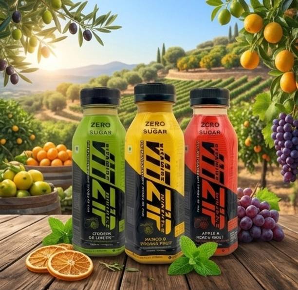 VITZIP All-Day Refreshment Juice Combo – Ginger Lemon , Apple Peach & Mango Passion