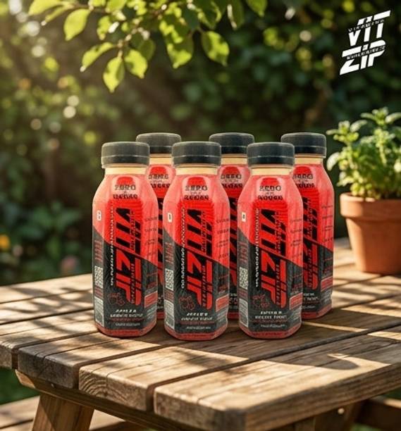 VITZIP Fresh Harvest Apple Peach Blend Nutrient Rich Hydration Juice Drink