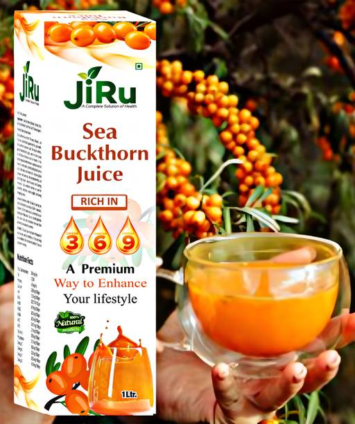 JiRu Sea Buckthorn Pulp Juice | Stemina, Multivitamin, Omega 3, 6, 7, 9 Healthy Juice