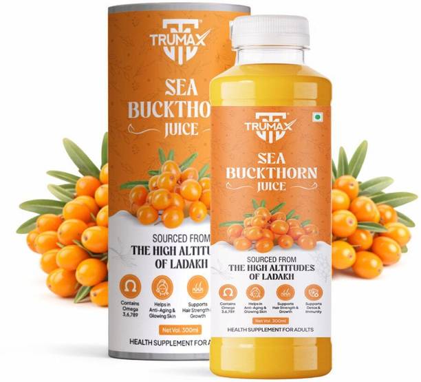 TRUMAX Sea Buckthorn Juice| Omega 3, 6, 7 & 9 Health Supplement | Skin & Hair Wellness