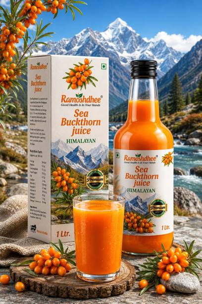Ramoshdhee Sea Buckthorn Juice, Vitamin Immunity Booster Healthy Heart Skin Rare Omega