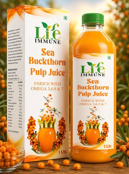 Life Immune Sea Buckthorn Juice | Healthy Heart Skin Immunity Booster Multivitamin