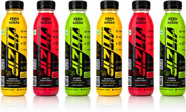 VITZIP Low-Calorie Fruit Beverage with Zero Added Sugar and Prebiotic Fibre
