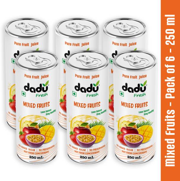 Dadu Fresh Mixed Fruit Juice - 250 ML (Pack of 6)