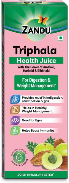 ZANDU Triphala Health Juice, for healthy weight management, relief from indigestion