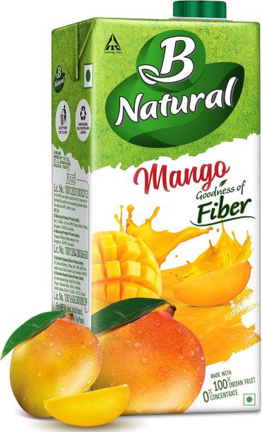 ब नैचुरल मैंगो जूस, गुडनेस ऑफ फाइबर, Vit C एंड E