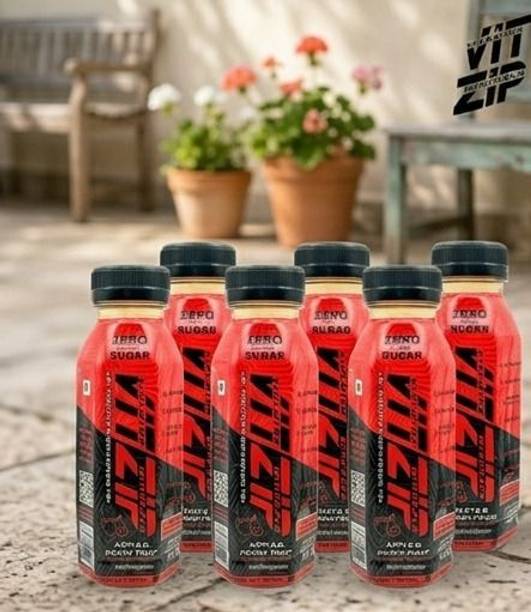 VITZIP Apple & Peach functional drink with zero added sugar
