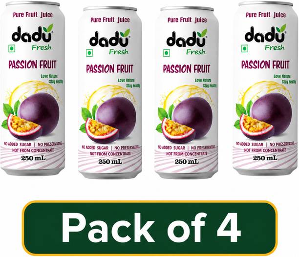 Dadu Fresh Passion Fruit Juice Drink 250 ml | Refreshing Tropical Fruit Beverage