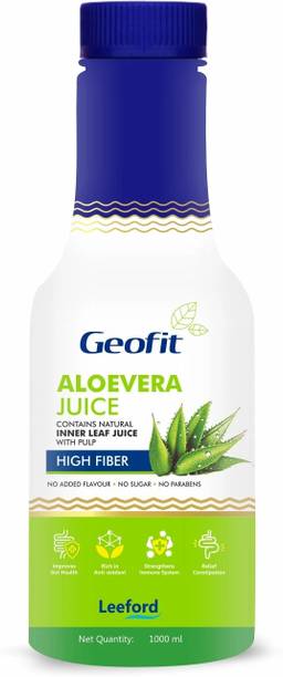 GEOFIT Pure Aloevera Juice for Immunity, Digestion & Skin | Sugar-Free Inner Leaf? Pulp