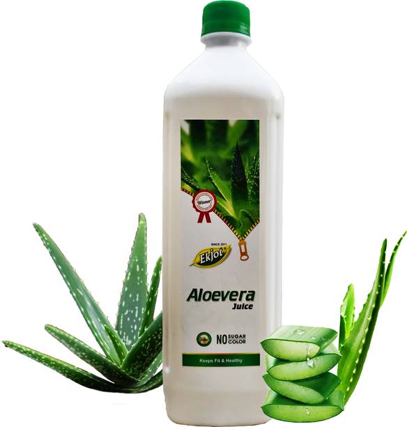 Ekjot Aloe Vera Juice (with Pulp) 1L | Glowing Skin and Hair
