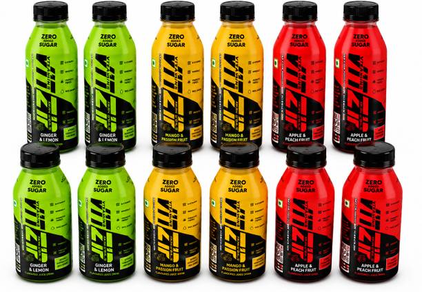 VITZIP Red & Green 12-Pack VarietyVitality Nonet apple peach & mango passion