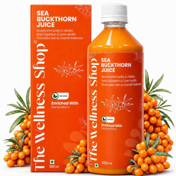 The Wellness Shop Natural Sea Buckthorn Berry Pulp Juice, Rich in Omega 3, 6, 7, 9 | Antioxidant