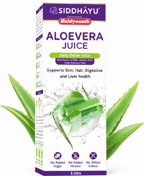 Baidyanath Aloe Vera Juice - 1L | For Glowing Skin & Healthy Hair