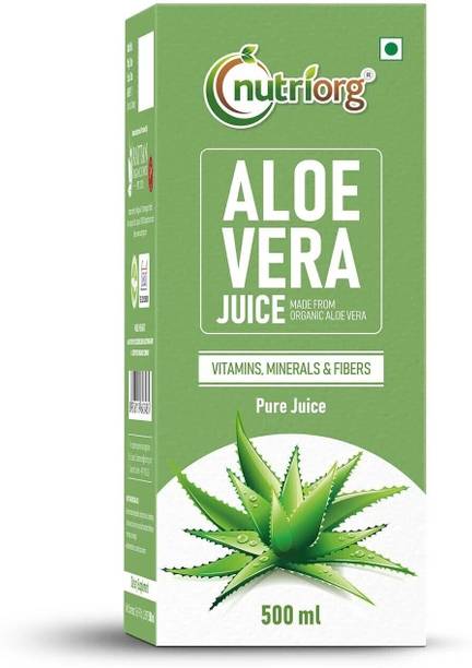 Nutriorg Aloevera Juice with Pulp | 100% Natural for Immunity, Digestion & Glowing Skin