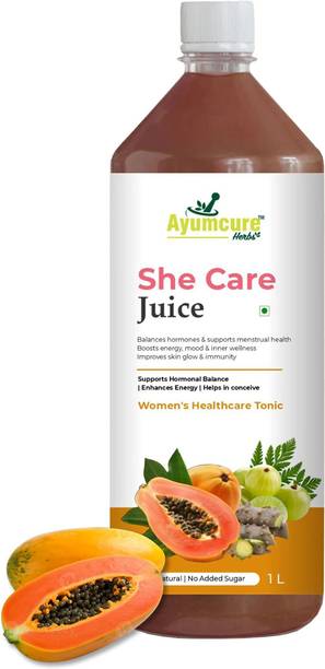 Ayumcure She Care Juice for Women|Hormonal Balance,PCOS/PCOD Support|Sugar-Free