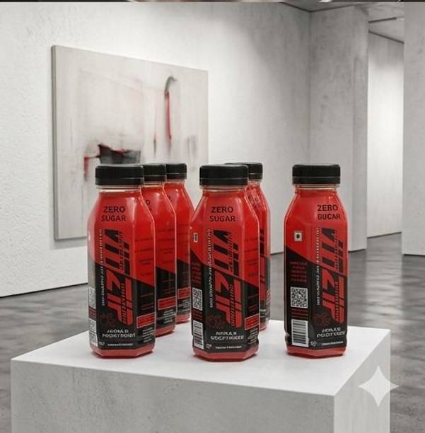VITZIP Apple Peach Refreshing Fruit Juice Drink with Natural Flavor|PACK OF 9