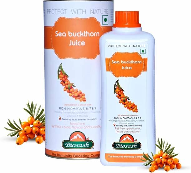 BIOSASH Sea Buckthorn Juice Herbal Immunity Booster Enriched With Omega 3,6,9 & 7