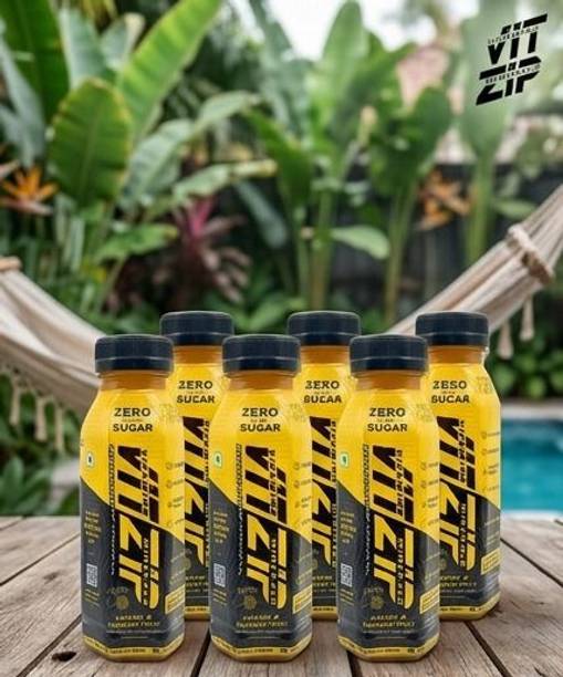 VITZIP Mango Passion Fruit Energy Fusion Drink and Long Lasting Refreshment