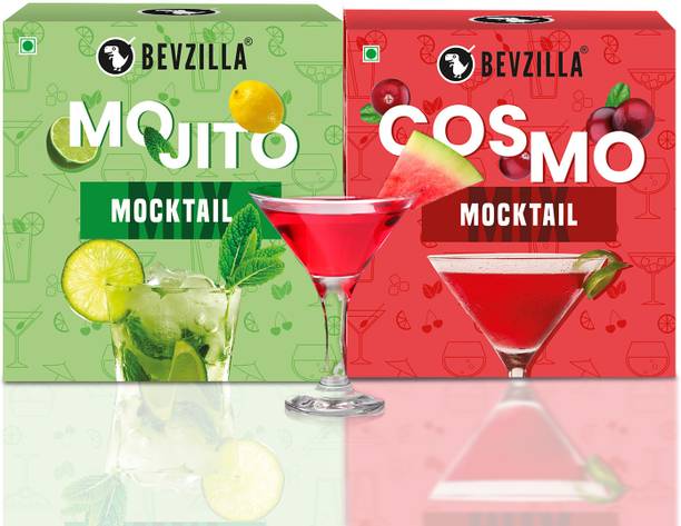 Bevzilla Mojito & Cosmo Mocktail Powder mixer|10 Servings
