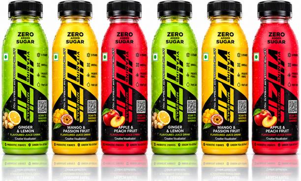 VITZIP Refresh Pack fruit drink apple peach Zero Added Sugar Functional Beverage
