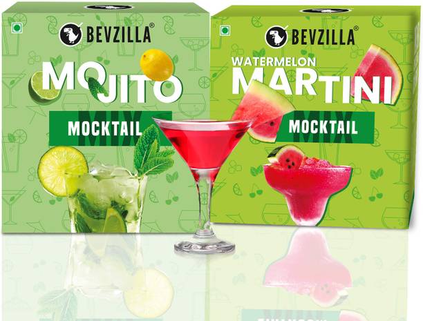 Bevzilla Mojito & Martini Mocktail Powder mixer|10 Servings