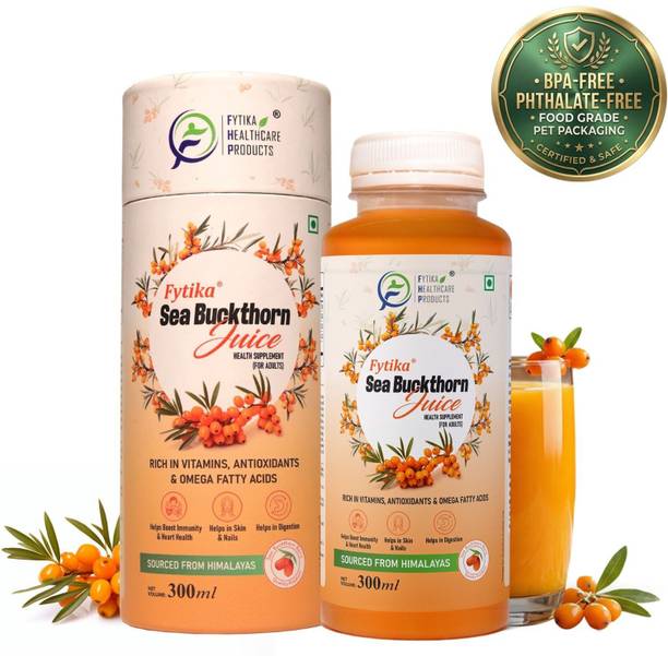 FYTIKA Sea Buckthorn Juice | Pulp Concentrate, For Men & Women | 300 ml
