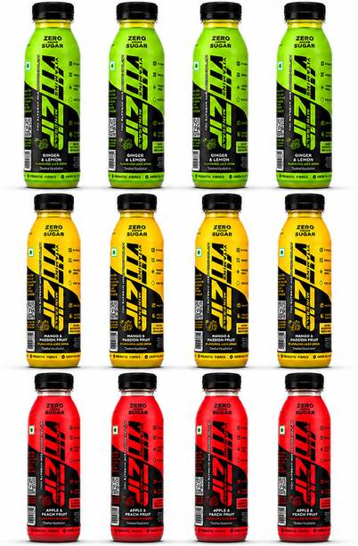 VITZIP Summer Garden Fusion Combo apple peach & mango passion pack of 12